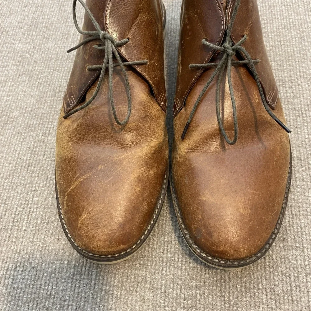 Crevo Alameda Chukka‎ Boots Mens Size 12 Brown Leather Ankle Lined Casual